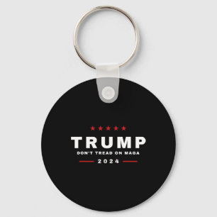 Trump 2024 Don't Tread On Maga Snake Rattlesnake  Keychain