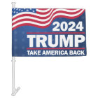 Trump 2024 - Drapeau de voiture - Reprenez l'Améri