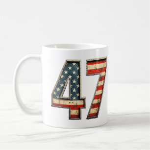 Trump 2024 Election 47 Victory Win President 47th Coffee Mug