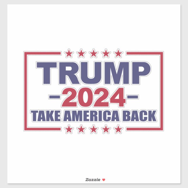 Trump 2024 Election American Flag (Sheet)