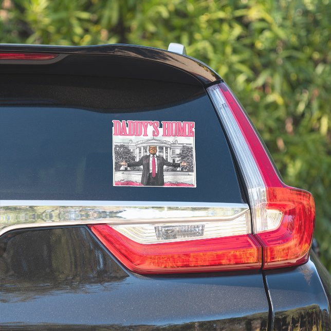 Trump 2024 Election Daddy's Home Pink (Car Side)