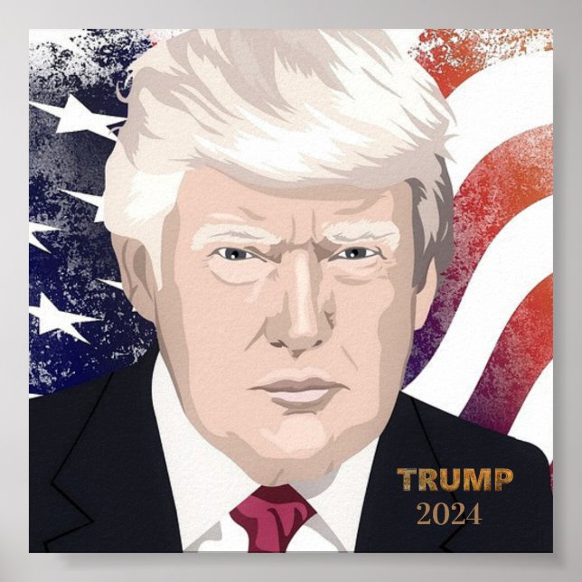 Trump 2024 Election Poster (Front)