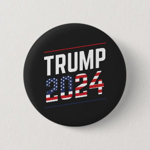 Trump 2024 Fan Design  2 Inch Round Button