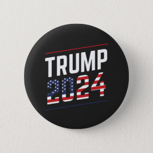 Trump 2024 Fan Design  2 Inch Round Button