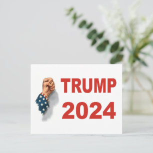 Trump 2024 Fight Fight Fight Postcard
