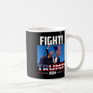 Trump 2024 Fight Fist Rally Trump Rally 2024 Ameri Coffee Mug