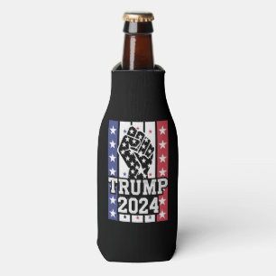 Trump 2024 Fist Outlaw Hillbilly J.D.Vance 2024 Bottle Cooler