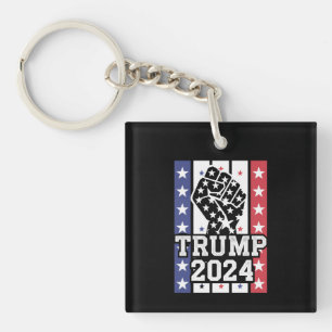 Trump 2024 Fist Outlaw Hillbilly J.D.Vance 2024 Keychain