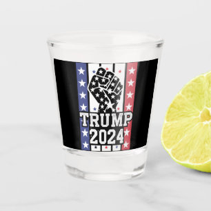 Trump 2024 Fist Outlaw Hillbilly J.D.Vance 2024 Shot Glass