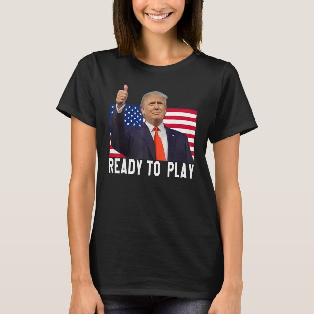 Trump 2024 Flag 45 47 Election Save America Again  T-Shirt (Front)