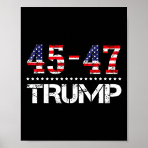 Trump 2024 Flag (on Byck) Take America Ck Trump Fl Poster