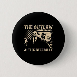 Trump 2024 Flag Outlaw Hillbilly J.d.vance 2024 Do 2 Inch Round Button