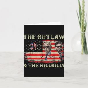 Trump 2024 Flag Outlaw Hillbilly J.d.vance 2024 Do Card