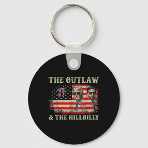 Trump 2024 Flag Outlaw Hillbilly J.d.vance 2024 Do Keychain