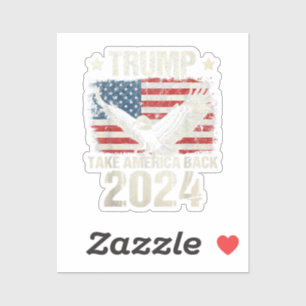 Trump 2024 flag take America back men women Trump