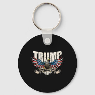 Trump 2024 Flag Take America Byck Men Women Donald Keychain