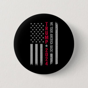 Trump 2024 Flag Victory J.d.vance President 47 Tru 2 Inch Round Button