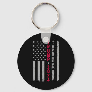 Trump 2024 Flag Victory J.d.vance President 47 Tru Keychain