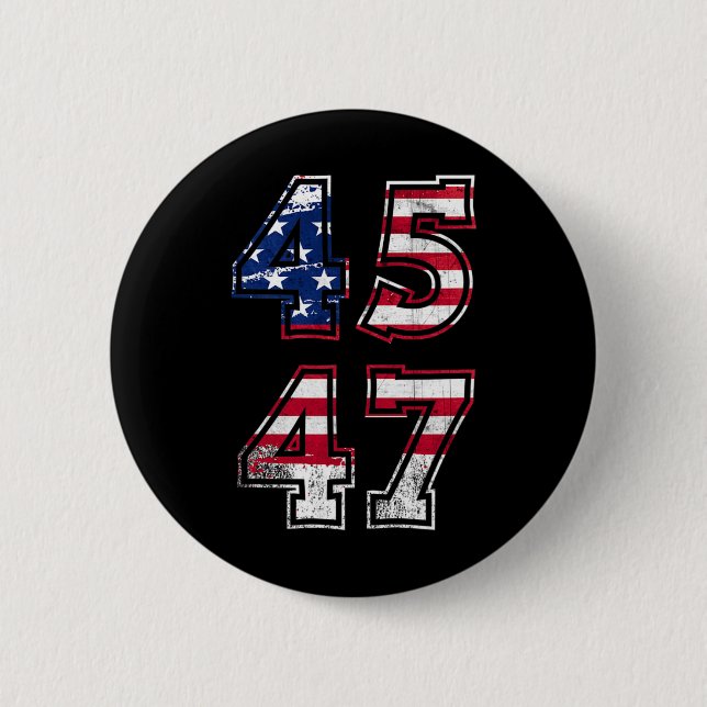 Trump 2024 For President  2 Inch Round Button (Front)