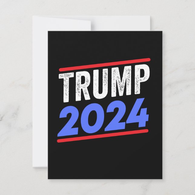Trump 2024 For President Donald Jr. Maga Election Save The Date (Front)