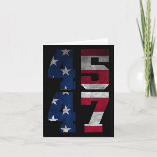Trump 2024 For President Us Flag Card