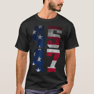 Trump 2024 For President Us Flag  T-Shirt