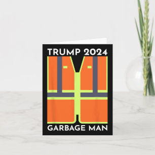 Trump 2024 Garbage Man Funny Garbage Patriots Supp Card