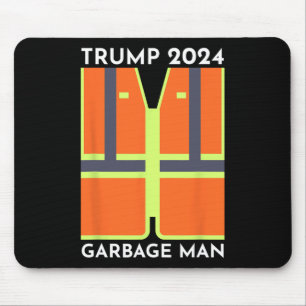 Trump 2024 Garbage Man Funny Garbage Patriots Supp Mouse Pad