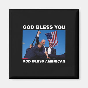 Trump 2024 God Bless You - God Bless America  Magnet