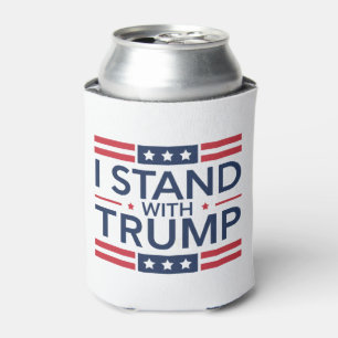 Trump 2024 I Stand With Trump Support President  Can Cooler