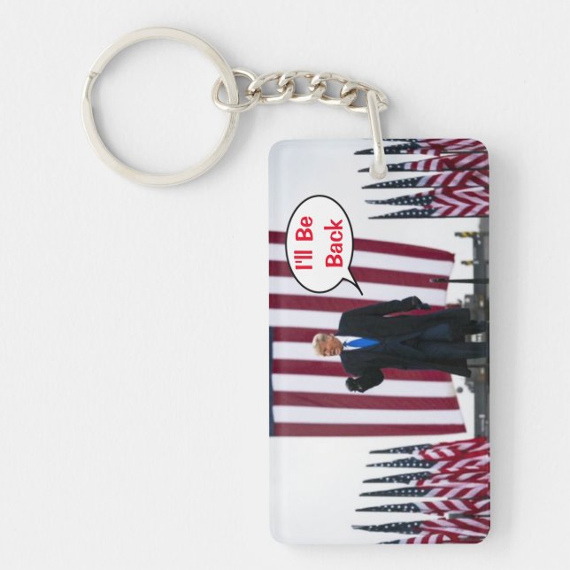 Trump 2024 I'll Be Back Keychain (Front)