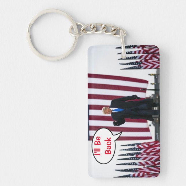 Trump 2024 I'll Be Back Keychain (Front)