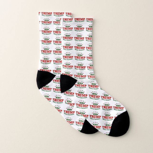 Trump 2024 Joyeuses Chaussettes de Noël (Paire)
