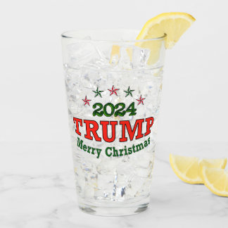 Trump 2024 Joyeux verre de Noël