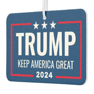 Trump 2024 Keep America Great - blue red Air Freshener