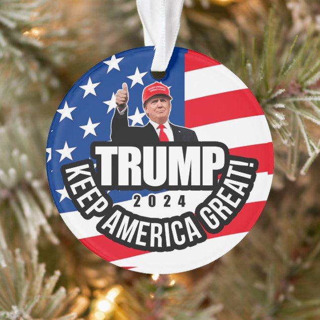 Trump 2024 Keep America Great Ornament (Tree)