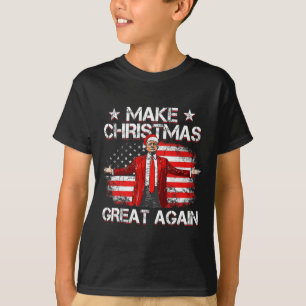 Trump 2024 Make Christmas Great Again Funny Trump  T-Shirt