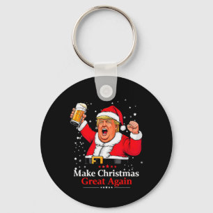 Trump 2024 Make Christmas Great Again Trump Xmas T Keychain