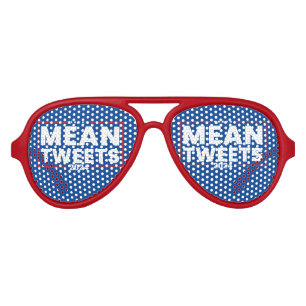 Trump 2024 Mean Tweets Election Aviator Sunglasses