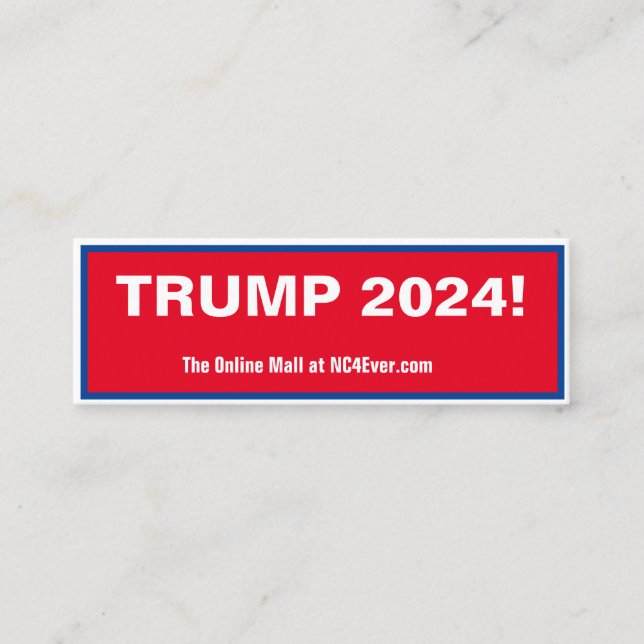 TRUMP 2024 mini carte de visite (Devant)