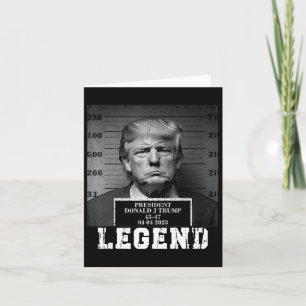 Trump 2024 Mugshot President Legend Card