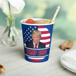 Trump 2024 paper cups