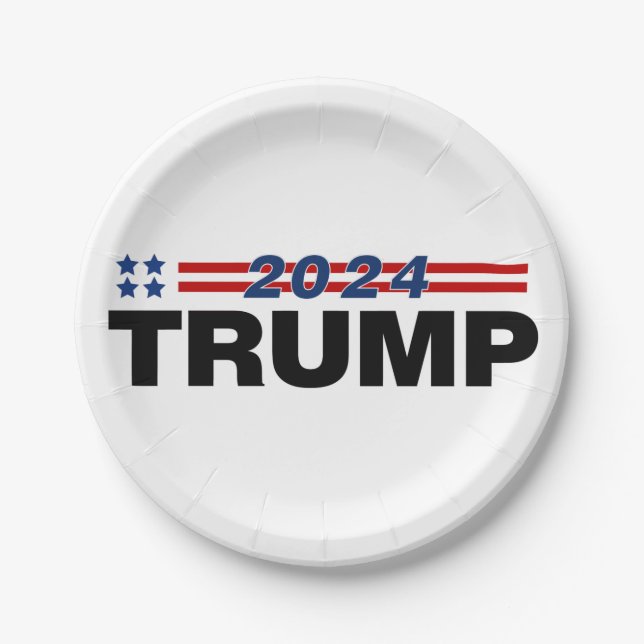 Trump 2024 paper plate (Front)