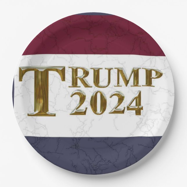 TRUMP 2024 PAPER PLATE (Front)
