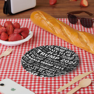Trump 2024  paper plate