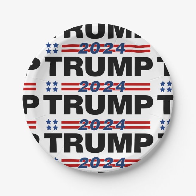 Trump 2024 paper plate (Front)