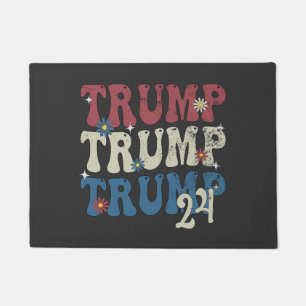 Trump 2024 Patriotic American Flag 4th Of July Doormat