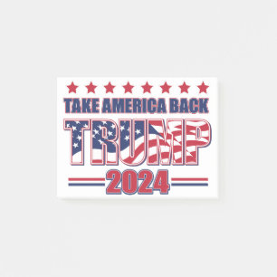 Trump 2024 post-it notes