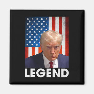 Trump 2024 President Legend American Flag Magnet