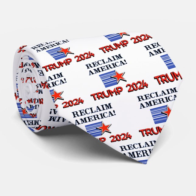 TRUMP 2024 Reclaim America Neck Tie (Rolled)